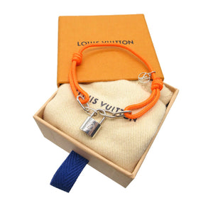 新品同様 ルイ ヴィトン コード ブレスレット ブラスレ ロックイット C90257 シルバー925 オレンジ/シルバー LV 0573【中古】LOUIS VUITTON