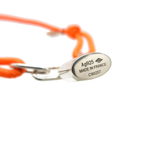 新品同様 ルイ ヴィトン コード ブレスレット ブラスレ ロックイット C90257 シルバー925 オレンジ/シルバー LV 0573【中古】LOUIS VUITTON