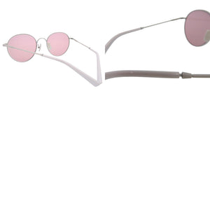 美品 エーディーエスアール BONA2 HAND MADE サングラス アイウェア フルリム メタル アセテート ホワイト 0575【中古】A.D.S.R.