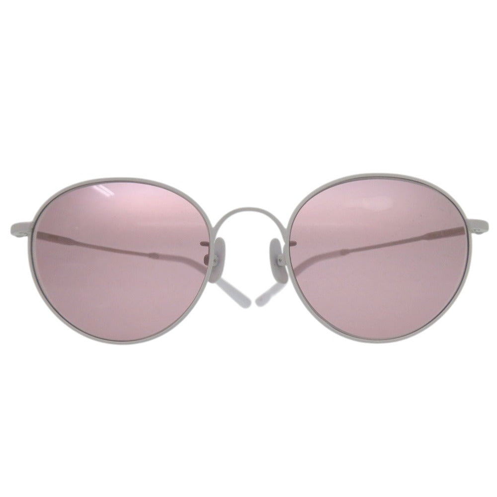 美品 エーディーエスアール BONA2 HAND MADE サングラス アイウェア フルリム メタル アセテート ホワイト 0575【中古】A.D.S.R.