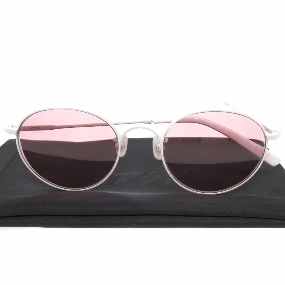 美品 エーディーエスアール BONA2 HAND MADE サングラス アイウェア フルリム メタル アセテート ホワイト 0575【中古】A.D.S.R.