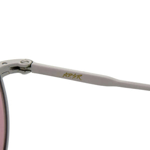 美品 エーディーエスアール BONA2 HAND MADE サングラス アイウェア フルリム メタル アセテート ホワイト 0575【中古】A.D.S.R.