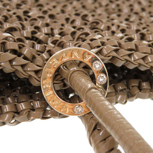 新品同様 アンテプリマ 3WAY ワイヤーバッグ チェーンショルダー PVC ブラウン ハンドバッグ 茶 0588【中古】ANTEPRIMA