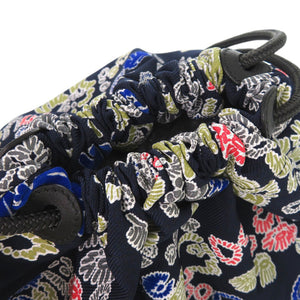 美品 ジルサンダー 総柄 リュック デイパック キャンバス ネイビー 0590【中古】JIL SANDER