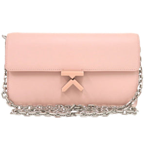 未使用 ケンゾー チェーンウォレット FA62PM318L24 レザー ピンク ショルダーバッグ 0591【中古】KENZO