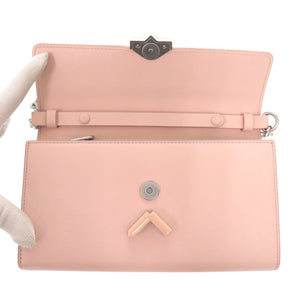 未使用 ケンゾー チェーンウォレット FA62PM318L24 レザー ピンク ショルダーバッグ 0591【中古】KENZO