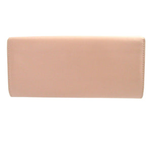 美品 トッズ レザー ピンク 2つ折り長財布 財布 0593【中古】TOD’S