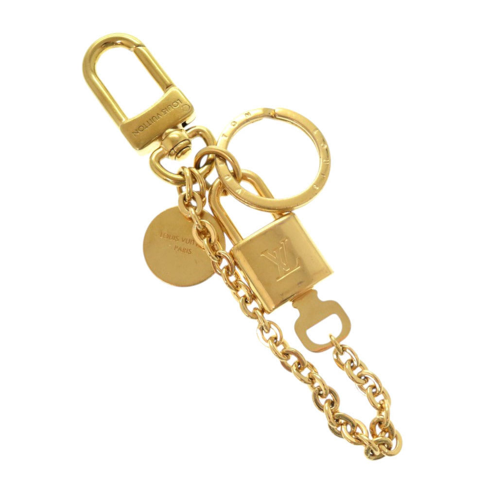 ルイ ヴィトン キーホルダー カドゥナ LV ハート M01425 メタル ゴールド ピンク キーホルダー チャーム LV 0598【中古】LOUIS VUITTON
