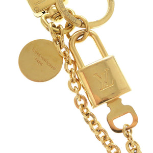 ルイ ヴィトン キーホルダー カドゥナ LV ハート M01425 メタル ゴールド ピンク キーホルダー チャーム LV 0598【中古】LOUIS VUITTON