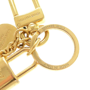 ルイ ヴィトン キーホルダー カドゥナ LV ハート M01425 メタル ゴールド ピンク キーホルダー チャーム LV 0598【中古】LOUIS VUITTON