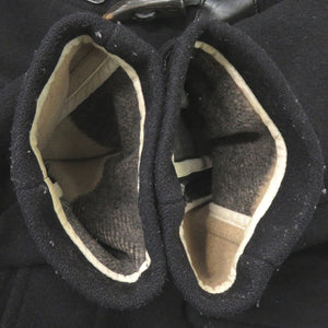 バーバリー チェック ウール/ポリアミド ブラック ダッフルコート 黒 0600【中古】BURBERRY