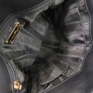 美品 サルヴァトーレフェラガモ ガンチーニ AU-21/D442 レザー ブラック ショルダーバッグ 黒 0622【中古】Salvatore Ferragamo