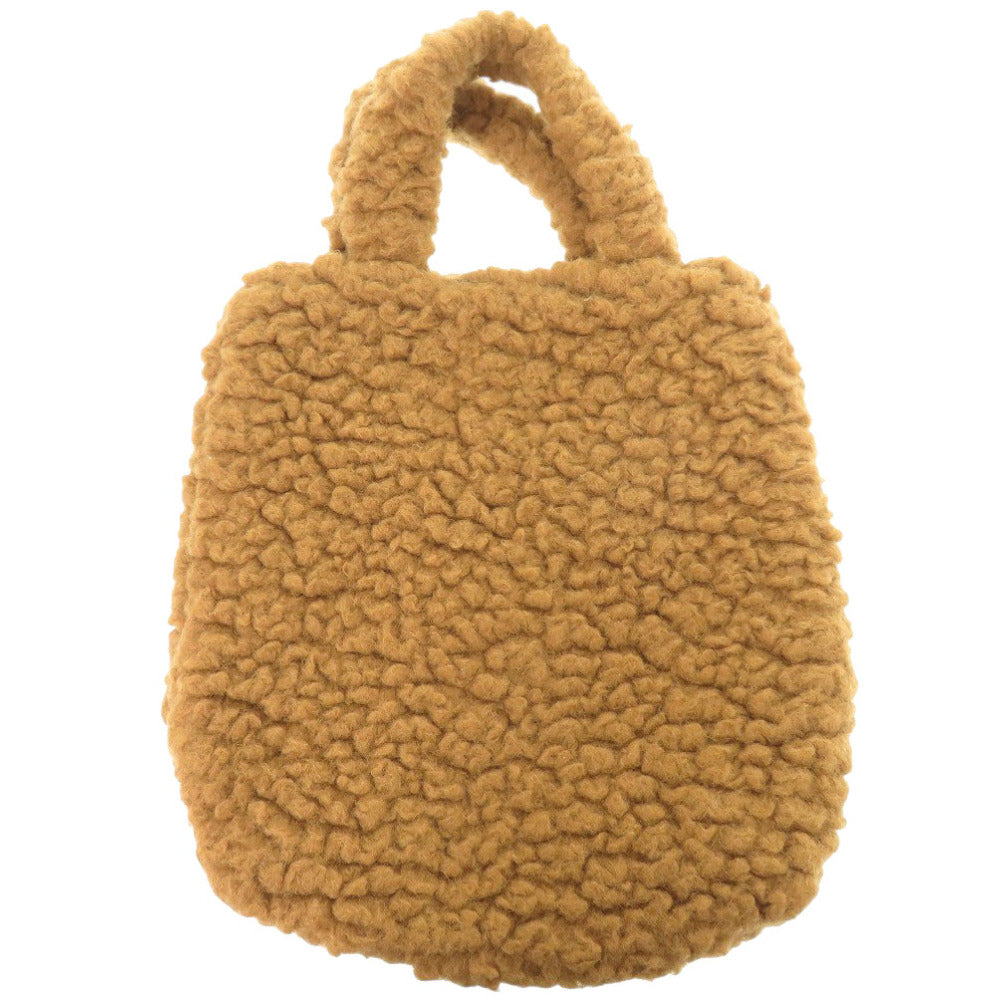 新品同様 グッチ 宇宙家族ジェットソン アストロ The Jetsons Astro 752175 ウール ブラウン ハンドバッグ 茶 0637【中古】GUCCI