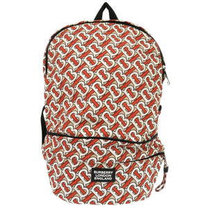 美品 バーバリー 2way TBロゴ ナイロン オレンジ リュック ウエストポーチ 0639【中古】BURBERRY