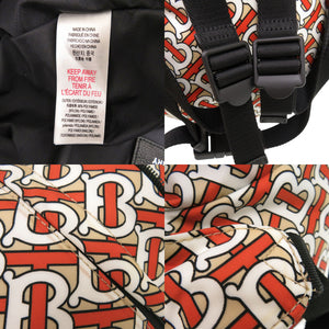 美品 バーバリー 2way TBロゴ ナイロン オレンジ リュック ウエストポーチ 0639【中古】BURBERRY