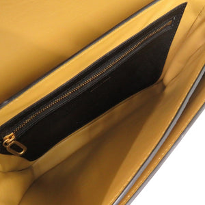 新品同様 バーバリー Dリング レザー ブラック ショルダーバッグ 黒 0640【中古】BURBERRY