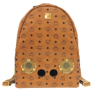 美品 エム シー エム ヴィセトス スピーカー バックパック リュックサック 茶 0643 【中古】 MCM