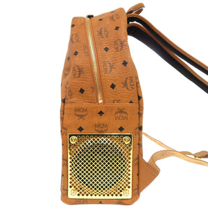 美品 エム シー エム ヴィセトス スピーカー バックパック リュックサック 茶 0643 【中古】 MCM