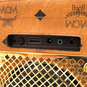美品 エム シー エム ヴィセトス スピーカー バックパック リュックサック 茶 0643 【中古】 MCM