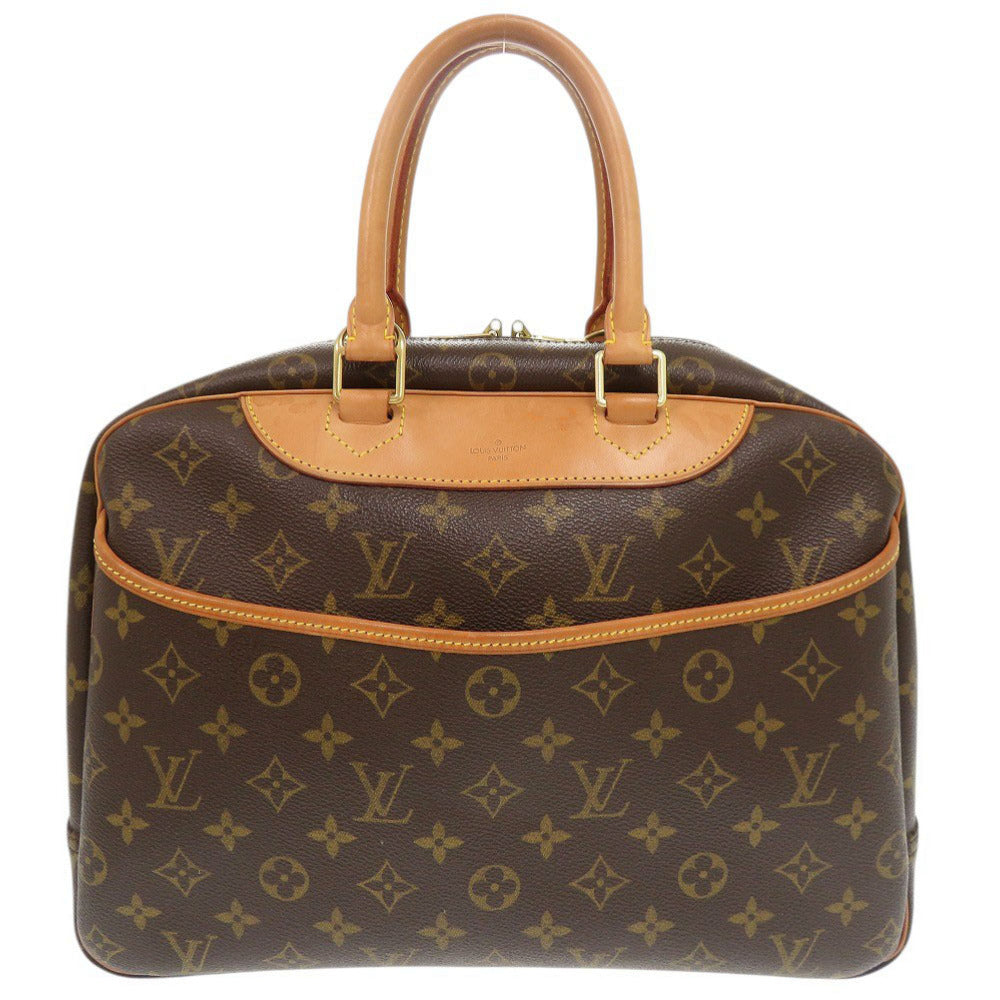 ルイ ヴィトン ドーヴィル モノグラム M47270 ブラウン ハンドバッグ LV 0656【中古】LOUIS VUITTON