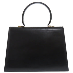 美品 サルヴァトーレフェラガモ 2WAY ガンチーニ O21 2181 カーフレザー ブラック ハンドバッグ 黒 0662【中古】Salvatore Ferragamo