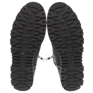 新品同様 グッチ サイドファスナー マイクロGG サイズ37 1/2 388050 レザー ブラック ショートブーツ 黒 0685【中古】GUCCI