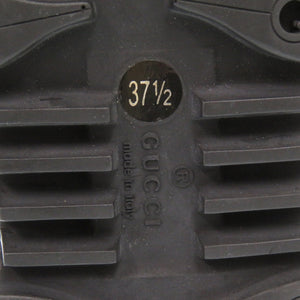 新品同様 グッチ サイドファスナー マイクロGG サイズ37 1/2 388050 レザー ブラック ショートブーツ 黒 0685【中古】GUCCI