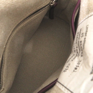 未使用品 メゾン マルジェラ 5AC A56WG0082 レザー パープル 2wayハンドバッグ 紫 0691【中古】Maison Margiela