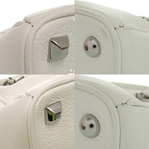 美品 メゾン マルジェラ 5AC 2WAY ハンドバッグ S56WD0072 ショルダーバッグ 2ポケット レザー ホワイト 0692【中古】Maison Margiela