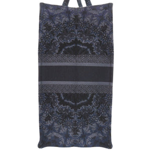 美品 クリスチャンディオール ブックトート ラージ キャンバス ネイビー トートバッグ 0708【中古】Christian Dior