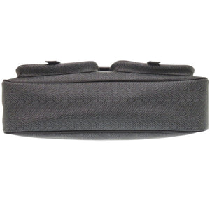 新品同様 ハンティングワールド レザー ブラック ショルダーバッグ 黒 0722【中古】HUNTING WORLD