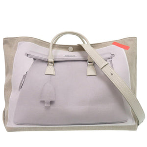 新品同様 メゾン マルジェラ トロンプルイユ 5AC プリントショッパーバッグ だまし絵 SB3WC0001 トートバッグ リネン レザー ベージュ 0729【中古】Maison Margiela