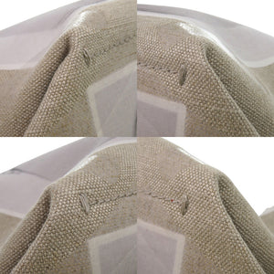 新品同様 メゾン マルジェラ トロンプルイユ 5AC プリントショッパーバッグ だまし絵 SB3WC0001 トートバッグ リネン レザー ベージュ 0729【中古】Maison Margiela