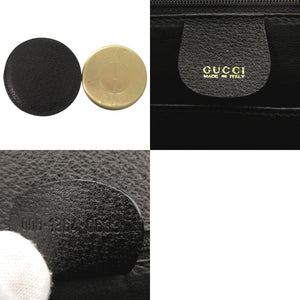 美品 グッチ 2WAY バンブー 000 1364 0633 レザー ブラック ハンドバッグ 黒 0733【中古】GUCCI