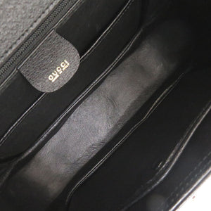 美品 グッチ 2WAY バンブー 000 1364 0633 レザー ブラック ハンドバッグ 黒 0733【中古】GUCCI