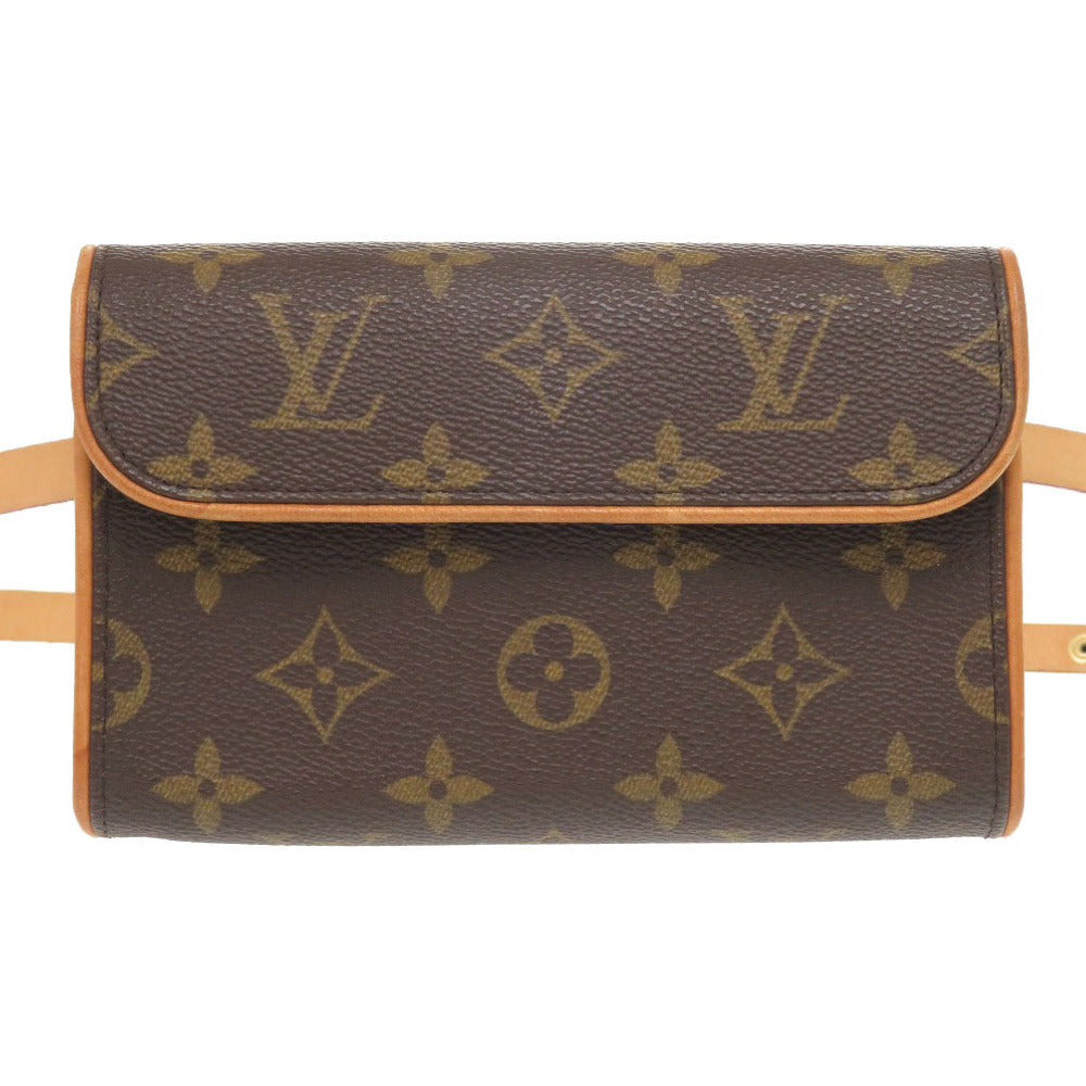 美品 ルイ ヴィトン ポシェット フロランティーヌ ストラップサイズXS モノグラム M51855 ウエストバッグ LV 0737【中古】LOUIS VUITTON