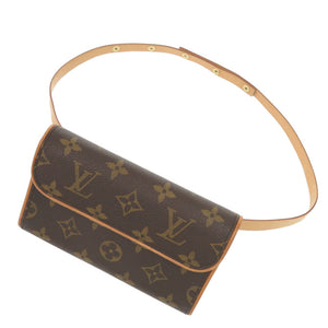 美品 ルイ ヴィトン ポシェット フロランティーヌ ストラップサイズXS モノグラム M51855 ウエストバッグ LV 0737【中古】LOUIS VUITTON