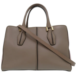 美品 トッズ Dキューブ 2WAY ショルダーバッグ ハンドバッグ レザー ピンク 0747【中古】TOD’S