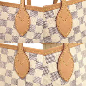 美品 ルイ ヴィトン ネヴァーフル PM ダミエ アズール N51110 トートバッグ LV 0763【中古】LOUIS VUITTON