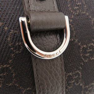 美品 グッチ GG ABBEY トートバッグ キャンバス レザー 268640 ダークブラウン 0767【中古】GUCCI