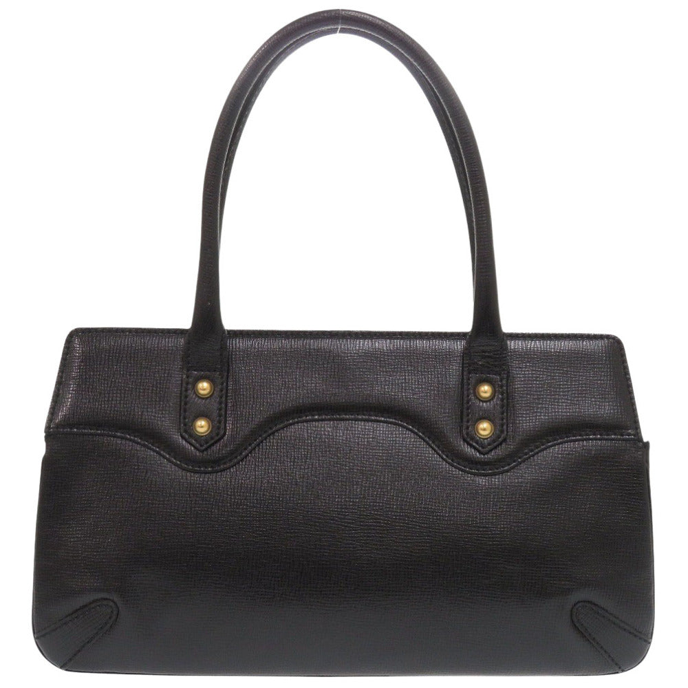 美品 グッチ ホースビット 114913 レザー ブラック トートバッグ 黒 0787【中古】GUCCI