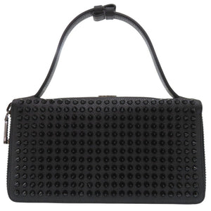 美品 クリスチャンルブタン Panettone パネトーネ XL 長財布 ラウンドファスナー スパイク セカンドバッグ トラベルケース カーフ ブラック 0825【中古】Christian Louboutin