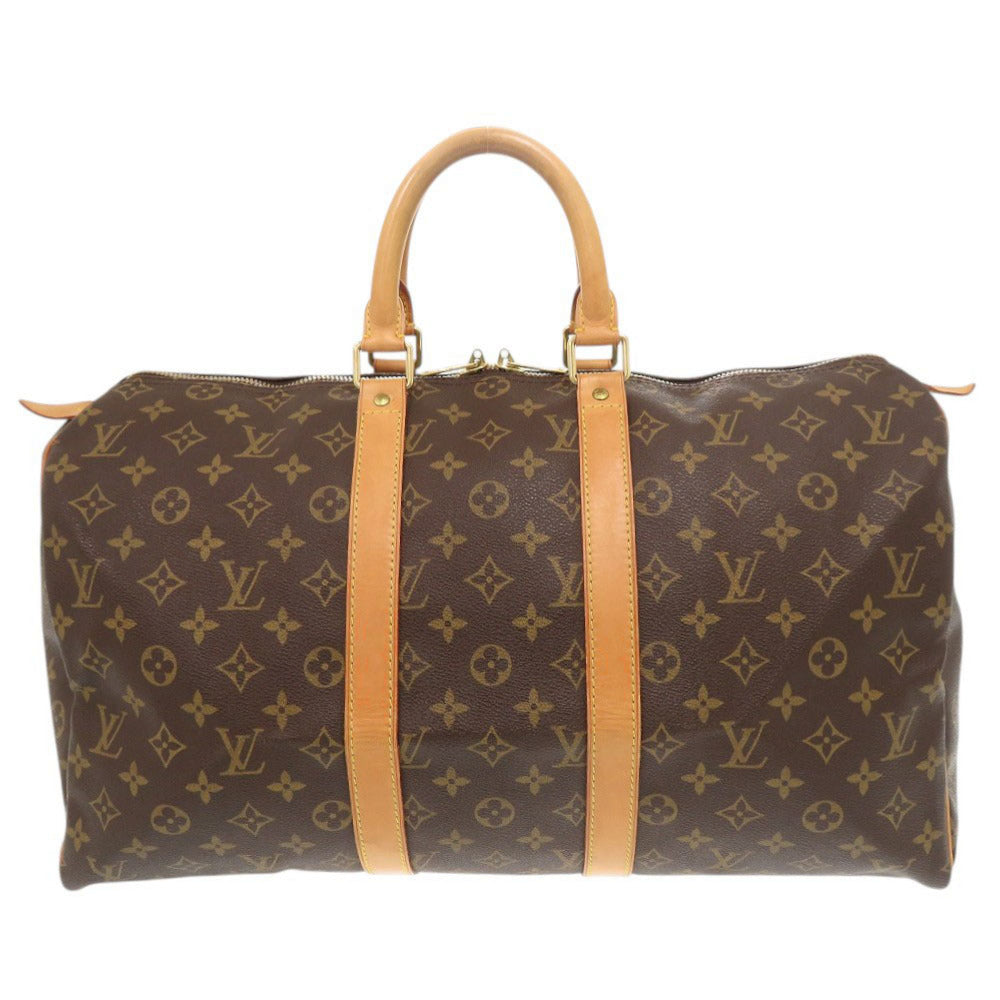 ルイ ヴィトン キーポル45 モノグラム M41428 ブラウン ボストンバッグ LV 0827【中古】LOUIS VUITTON