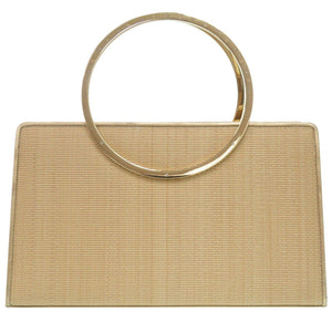 美品 コンテス ホースヘアー ゴールド ハンドバッグ 0831【中古】COMTESSE