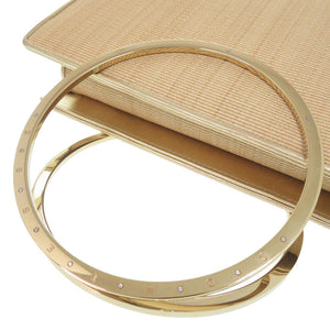 美品 コンテス ホースヘアー ゴールド ハンドバッグ 0831【中古】COMTESSE