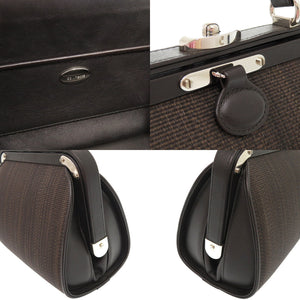 美品 コンテス ホースヘアー レザー ダークブラウン 2WAY ハンドバッグ ショルダーバッグ 0832【中古】COMTESSE