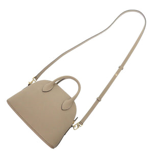 美品 ボナベンチュラ エマバッグ 22 レザー グレージュ ベージュ 2wayハンドバッグ 0836【中古】BONAVENTURA