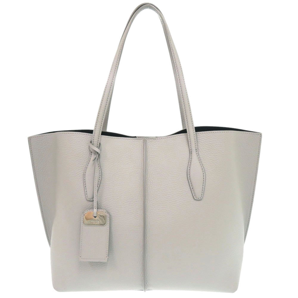 美品 トッズ ジョイ レザー グレー トートバッグ 0839【中古】TOD’S