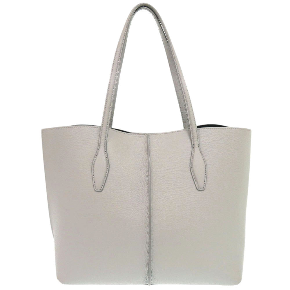 美品 トッズ ジョイ レザー グレー トートバッグ 0839【中古】TOD’S