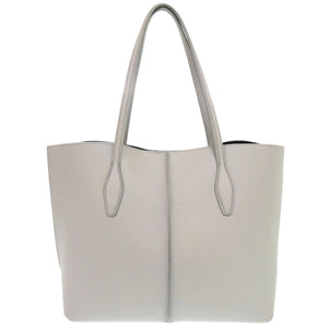 美品 トッズ ジョイ レザー グレー トートバッグ 0839【中古】TOD’S